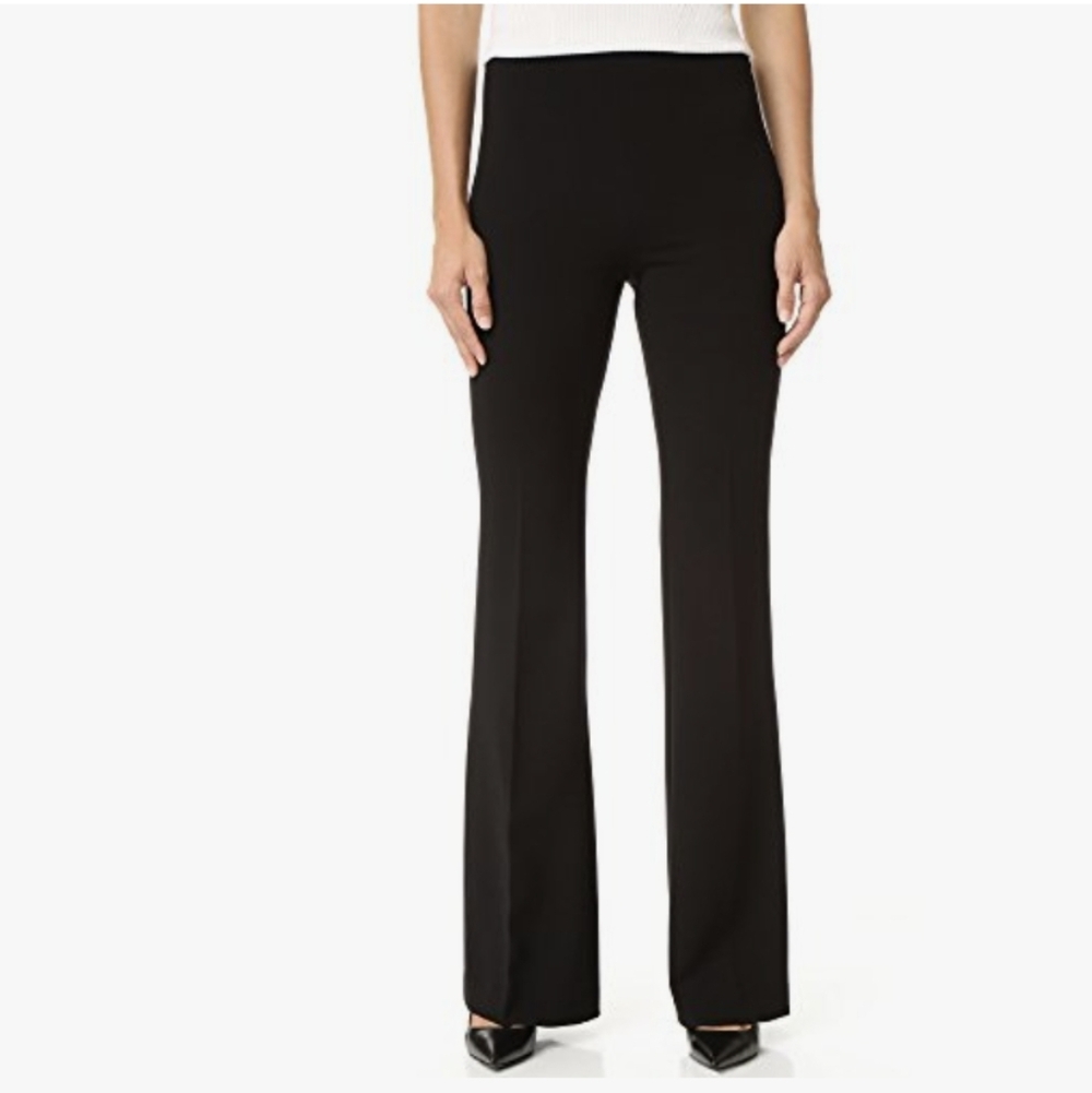 Theory Green Demitria Tailored Flare Pants 4